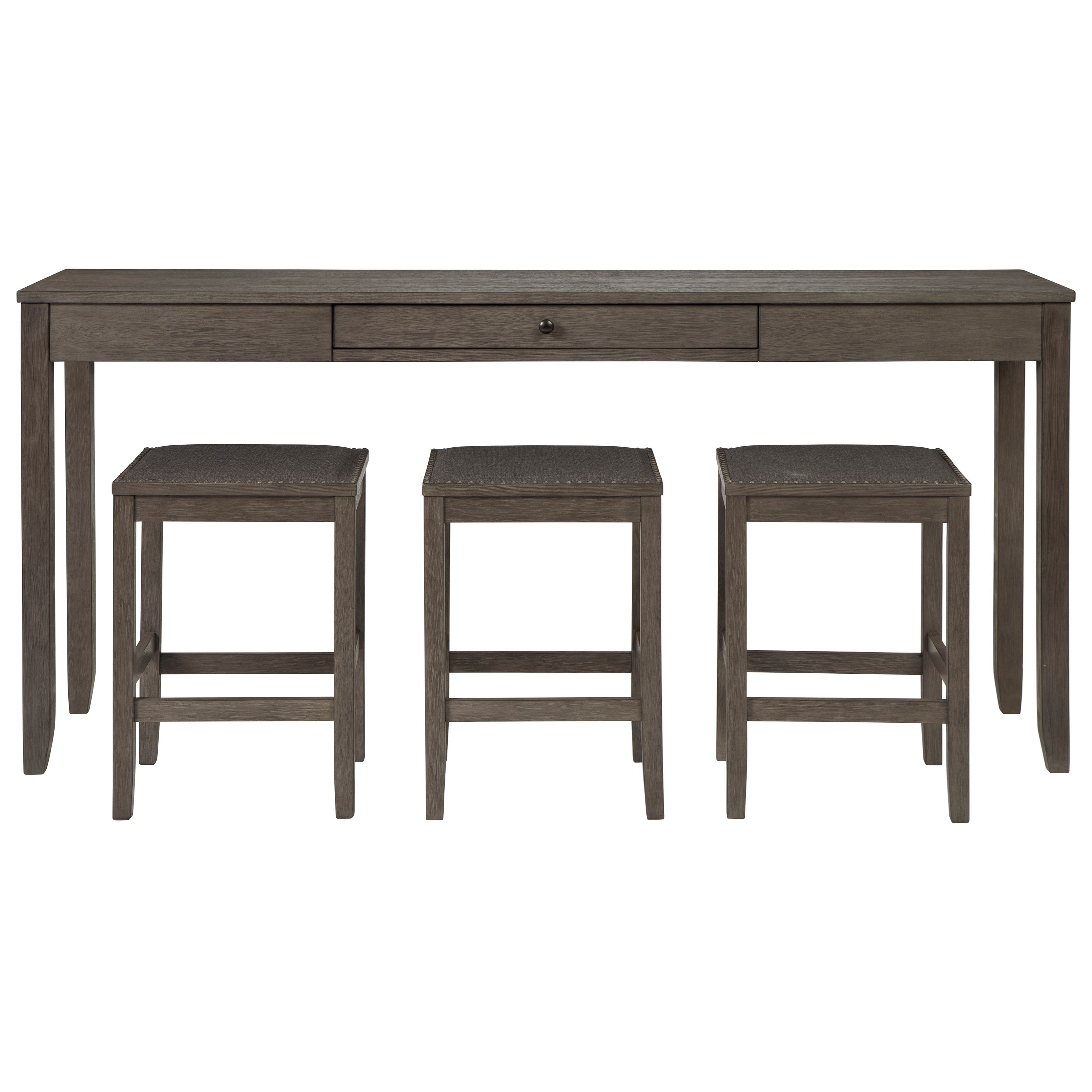 Home Source 3 Piece Denarius Black Counter Table Set 24 x 32 x 37 4381 Home Source 3 Piece Denarius Black Counter Table Set 24 x 32 x 37 4381